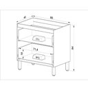 Ver imagem 4 de Armário de Cozinha 80 Cm 2 Gavetas Quiditá Fumê