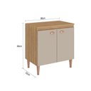 Ver imagem 5 de Balcão de Cozinha com Tampo e 2 Portas 80cm Marti Yescasa Mel Bege