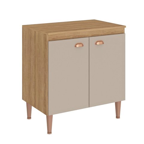 Balcão com Tampo 80cm 2 Portas Marti  Yescasa