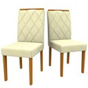 Ver imagem 4 de Conjunto Mesa Ana 160cm com 6 Cadeiras Isabela - Ipê / Preto / Wd22