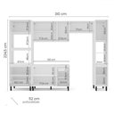 Ver imagem 4 de Cozinha Completa Amara 10 Portas 4 Gavetas 40250080 Branco - Politorno