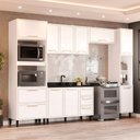 Ver imagem 1 de Cozinha Completa Amara 10 Portas 4 Gavetas 40250080 Branco - Politorno