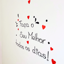 Ver imagem 5 de Adesivo Decoração de Parede Faça o Seu Melhor Todos Os Dias