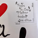 Ver imagem 4 de Adesivo Decoração de Parede Faça o Seu Melhor Todos Os Dias