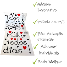 Adesivo Decoração de Parede Faça o Seu Melhor Todos Os Dias - 3
