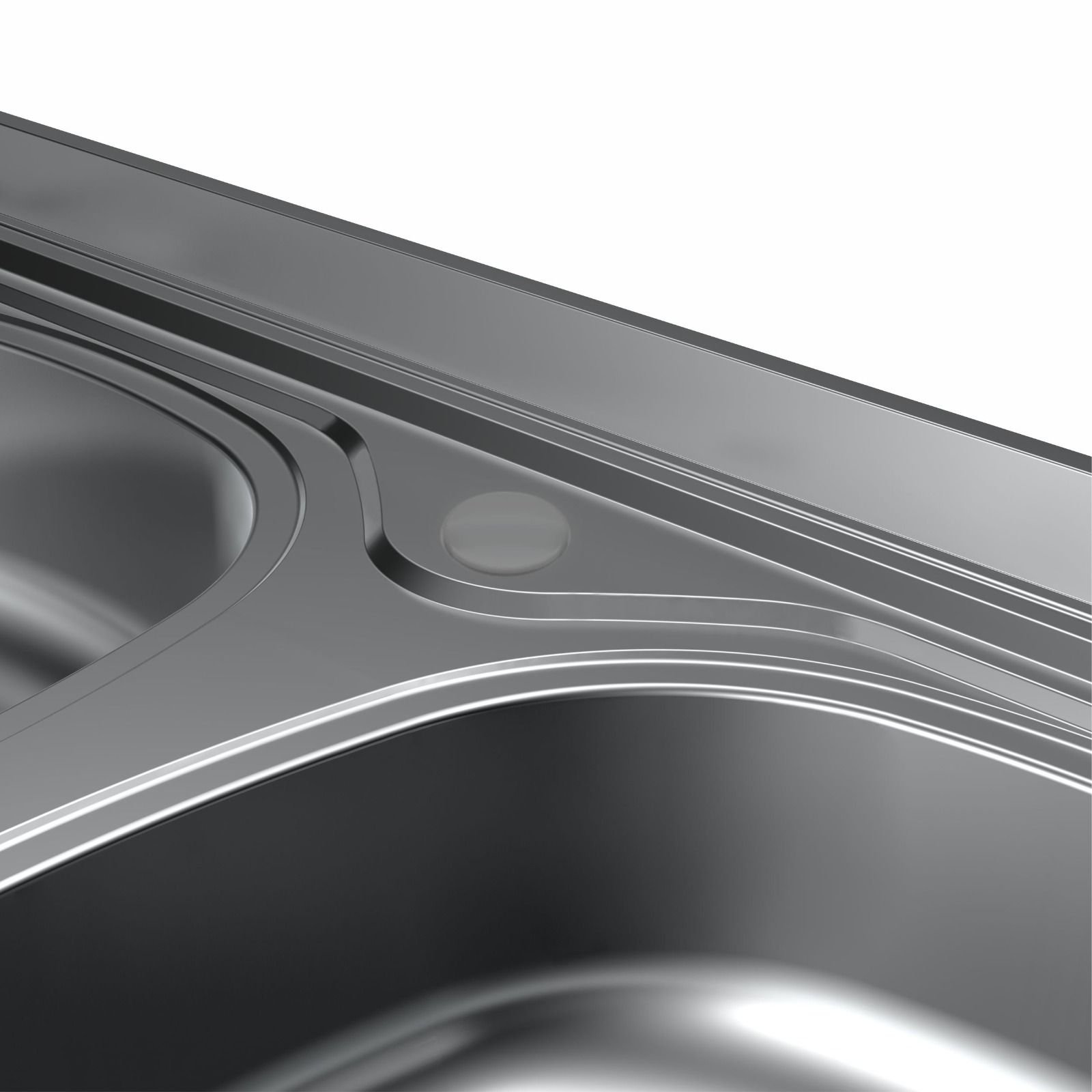 Pia de Cozinha em Aço Inox de 150cmx53cm Concretada com Válvula Inox 3.1/2 Pino Plus 30 - 5