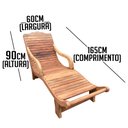 Ver imagem 2 de Espreguiçadeira Grande Moderna de Madeira Demolição Rústica Libertas Rosas Artesanato