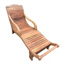 Ver mais imagens de Espreguiçadeira Grande Moderna de Madeira Demolição Rústica Libertas Rosas Artesanato