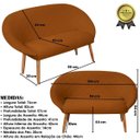 Ver imagem 3 de Kit Recepção 2 Poltronas 1 Namoradeira com Puff Resistente para Sala de Espera Decor Tecido Veludo