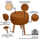 Ver imagem 6 de Kit Recepção 2 Poltronas 1 Namoradeira com Puff Resistente para Sala de Espera Decor Tecido Veludo