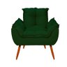 Kit Namoradeira Opala + 2 Poltronas para Sala Balaqui Decor Cor:verde - 5