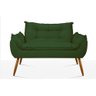 Kit Namoradeira Opala + 2 Poltronas para Sala Balaqui Decor Cor:verde - 7