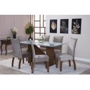 Ver imagem 1 de Kit de Capas de Cadeira Estofada 4 Lugares Suede Aveludado Mesa de Jantar Protege Muda a Decoração:a