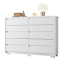 Ver imagem 3 de Cômoda para Quarto 10 Gavetas Duetto Branco