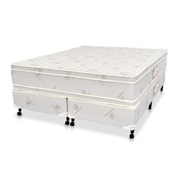 Cama Box + Colchão Castor Queen Hotel Collection Fire Retardant Double Face Pocket 158x198x60cm - 1