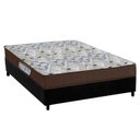 Ver imagem 1 de Cama Box Viúva: Colchão Ortopédico Ortobom D45/ep Anatômico Fort Tech Iso 150 + Base Crc Suede Bla