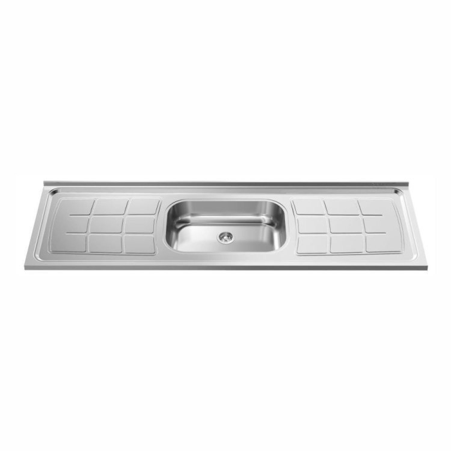 Pia de Cozinha de 180cmx56cm Concretada e Escorredor Plus 30 e Válvula Inox 3.1/2 Pino - 1