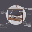 Ver imagem 6 de Gabinete para Banheiro com Cuba Hana Espresso Móveis Preto/Titânio