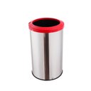 Ver imagem 1 de Lixeira Para Cozinha 35 Litros Aro Esmaltado Cesto Lata De Lixo - Vermelho