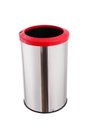 Ver imagem 1 de Lixeira Para Cozinha 35 Litros Aro Esmaltado Cesto Lata De Lixo - Vermelho