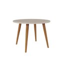 Ver imagem 3 de Sala de Jantar Dani com Vidro 109cm com 4 Cadeiras Fernanda Marrom/Madeira/Off White/Nude