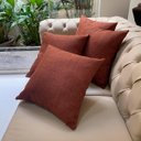 Ver imagem 2 de Kit 4 Capas de Almofadas Linho Lincoln 45x45cm Escolha a Cor:terracota