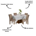 Ver imagem 2 de Kit C/ 10 Toalhas de Oxford 1,50mx1,50m Atacado Buffet Festa:cinza