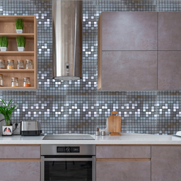 Pastilha Aluminio Adesiva Decoração Banheiro Cozinha Prata - 3