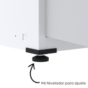 Ver imagem 7 de Armário de Aço 2 Portas 4 Prateleiras com Chave AP409SL