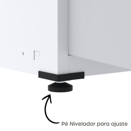 Armário de Aço 2 Portas 4 Prateleiras com Chave AP409SL - 7