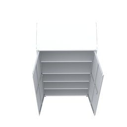 Armário de Aço 2 Portas 4 Prateleiras com Chave AP409SL - 10