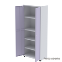 Ver imagem 4 de Armário de Aço 2 Portas 4 Prateleiras com Chave AP409SL