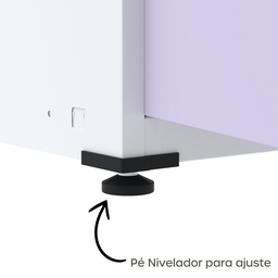 Armário de Aço 2 Portas 4 Prateleiras com Chave AP409SL - 5