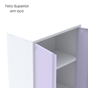 Ver imagem 7 de Armário de Aço 2 Portas 4 Prateleiras com Chave AP409SL