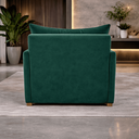 Ver imagem 4 de Poltrona Cama Mônica Suede Decorativa Confortável Moderna Sala Quarto Recepção