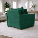 Ver imagem 3 de Poltrona Cama Mônica Suede Decorativa Confortável Moderna Sala Quarto Recepção
