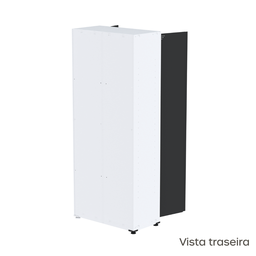 Armário de Aço 2 Portas 4 Prateleiras com Chave AP409SL - 3