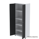 Ver imagem 4 de Armário de Aço 2 Portas 4 Prateleiras com Chave AP409SL