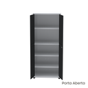 Ver mais imagens de Armário de Aço 2 Portas 4 Prateleiras com Chave AP409SL