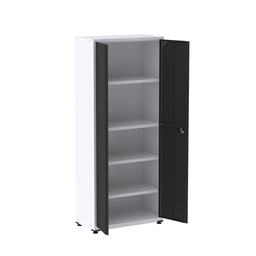 Armário de Aço 2 Portas 4 Prateleiras com Chave AP409SL - 10