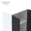 Ver imagem 7 de Armário de Aço 2 Portas 4 Prateleiras com Chave AP409SL