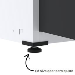 Armário de Aço 2 Portas 4 Prateleiras com Chave AP409SL - 5