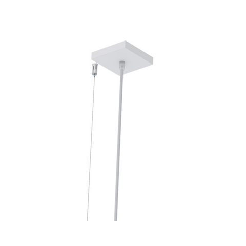 Lustre Pendente Taschibra Vetor Linear Led 20w Bivolt Branca 2700k Quente