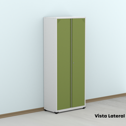 Armário de Aço 2 Portas 4 Prateleiras com Chave AP409SL - 17