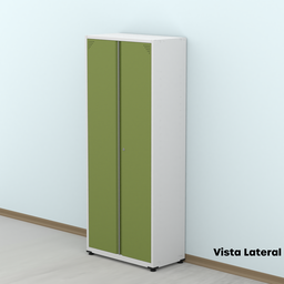 Armário de Aço 2 Portas 4 Prateleiras com Chave AP409SL - 16