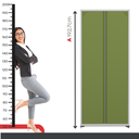 Ver imagem 6 de Armário de Aço 2 Portas 4 Prateleiras com Chave AP409SL