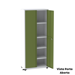 Armário de Aço 2 Portas 4 Prateleiras com Chave AP409SL - 19
