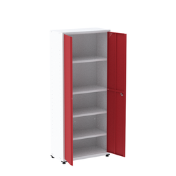 Armário de Aço 2 Portas 4 Prateleiras com Chave AP409SL - 3