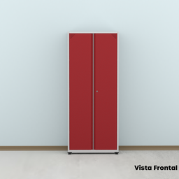 Armário de Aço 2 Portas 4 Prateleiras com Chave AP409SL - 15
