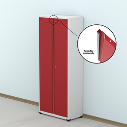 Armário de Aço 2 Portas 4 Prateleiras com Chave AP409SL - 10
